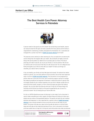 The Best Health Care Power Attorney Services In Palmdale