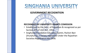 Su (Singhania University)
