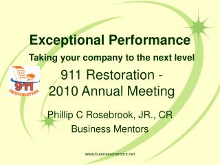 Exceptional Performance Taking your company to the next level