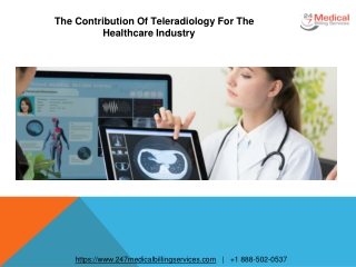 The Contribution Of Teleradiology For The Healthcare Industry