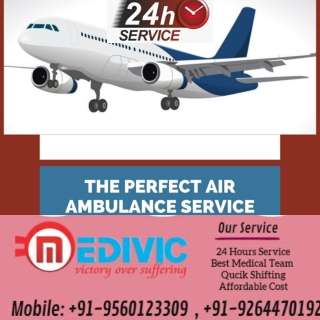 Book Medivic Aviation Air Ambulance Service in Jabalpur with Utilitarian ICU Support