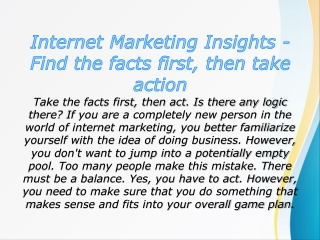 Consumer Insights