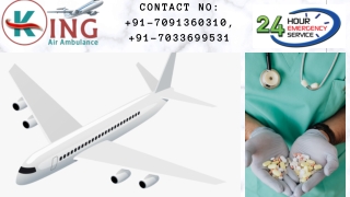 Best Air Ambulance Service in Jabalpur with Medical Tools by King