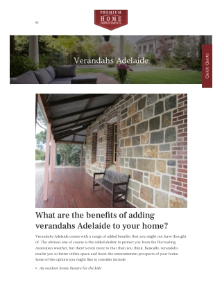 Verandahs Adelaide