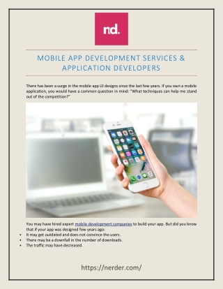 Mobile App Development Services & Application Developers