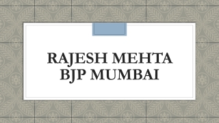 Rajesh mehta bjp mumbai