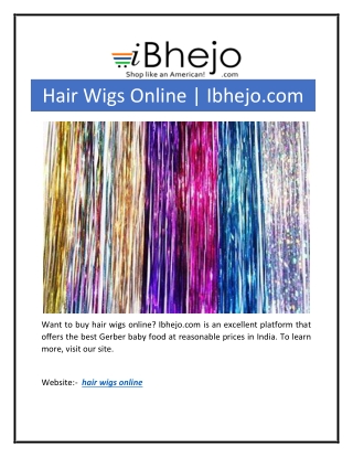 Hair Wigs Online  Ibhejo.com