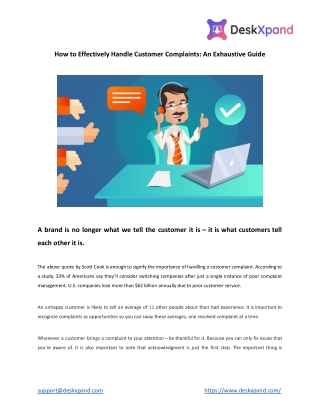 How to Effectively Handle Customer Complaints_ An Exhaustive Guide