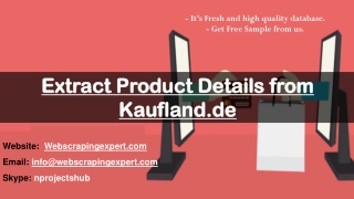 Extract Product Details from Kaufland.de