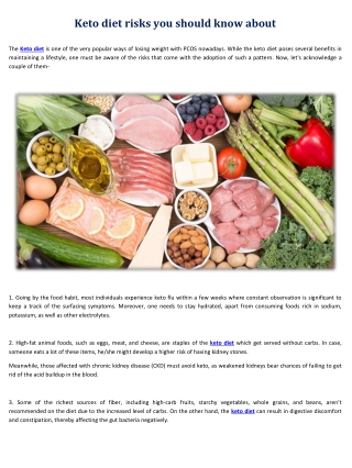 Keto diet risks you should know about