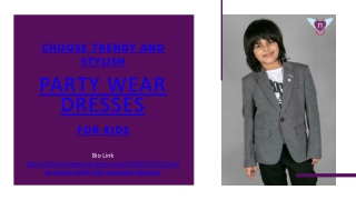 Choose Trendy And Stylish Party Dresses For Kids
