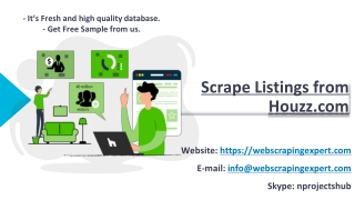Scrape Listings from Houzz.com