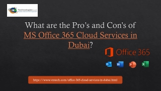 What are Pros and Cons of MS Office 365 Cloud Services in Dubai?