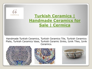 Turkish Plates | Handmade Turkish Ceramic Plates at Wholesale Price