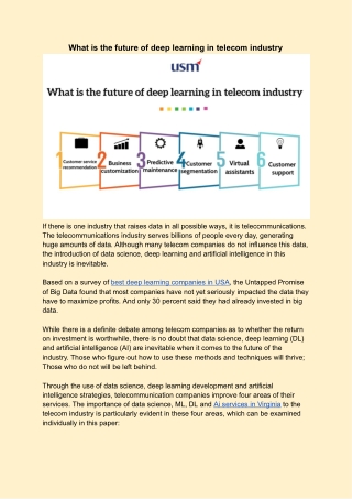 What is the future of deep learning in telecom industry