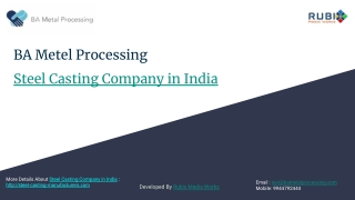 Steel Casting Company in India (http://steel-casting-manufacturers.com)