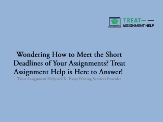 Wondering How to Meet the Short Deadlines of