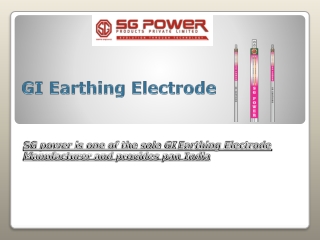 Best Quality GI Earthing Electrode