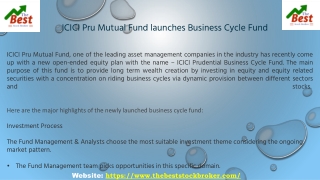 ICICI Pru Mutual Fund launches Business Cycle Fund