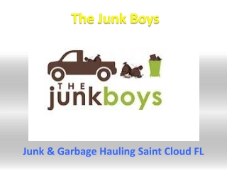 Junk & Garbage Hauling Saint Cloud FL