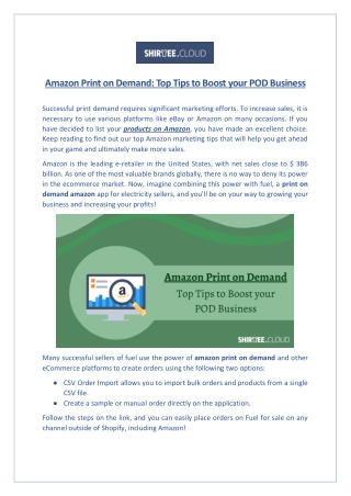 Amazon Print on Demand: Top Tips to Boost your POD Business