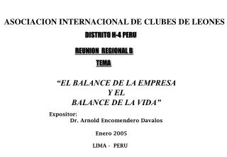 ASOCIACION INTERNACIONAL DE CLUBES DE LEONES