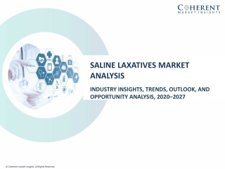 Saline Laxatives Market To Surpass US$ 613.3 Million By 2027