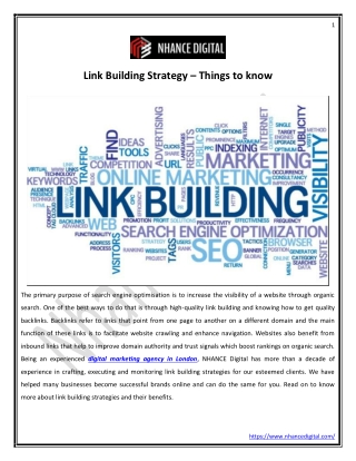 Link Building Strategy – Things to know