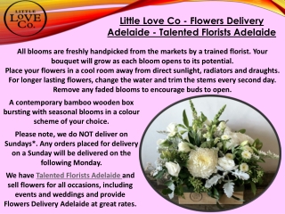 Little Love Co - Flowers Delivery Adelaide - Talented Florists Adelaide