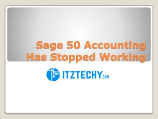 Fix Sage 50 Accounting Not Responding Or Stopped Working