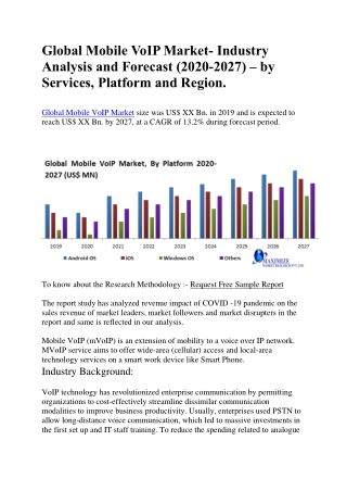 Global Mobile VoIP Market