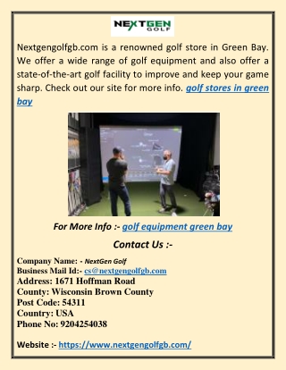 golf equipment green bay df