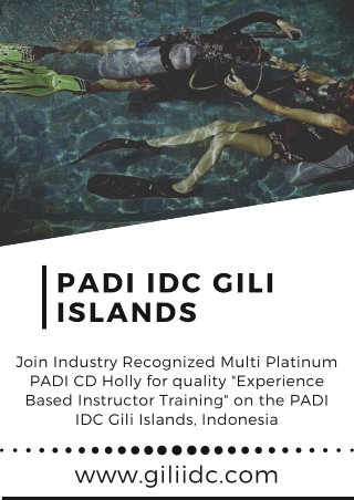 PADI IDC Gili Islands - Indonesia