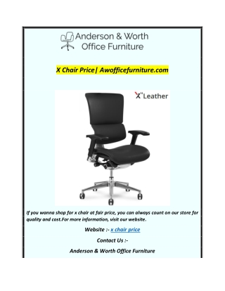 X Chair Price Awofficefurniture