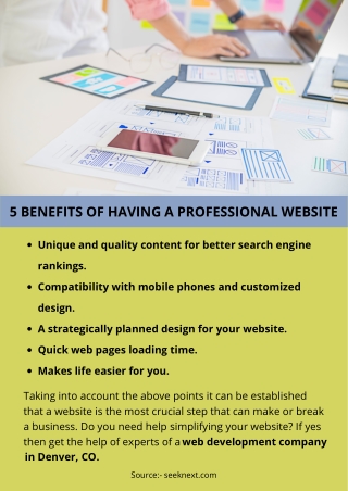 5 BENEFITS OF HAVING A PROFESSIONAL WEBSITE