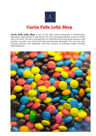5% off - Curtis Falls Lolly Shop & Ice creamery Tamborine Mountain, QLD