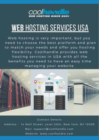 Web Hosting Services USA