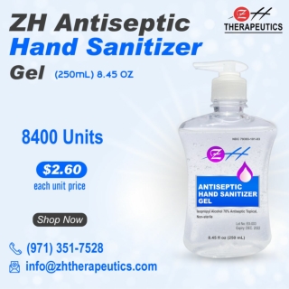 250 ml ZH Antiseptic Hand Sanitizer Gel