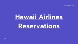 Book Cheap Hawaiian Airlines Tickets with Reservation Number