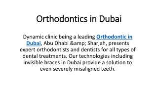 orthodontics in dubai