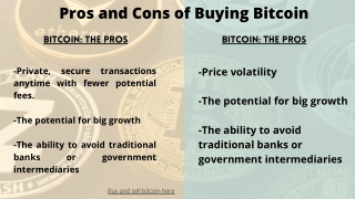 Here are the pros and cons of buying bitcoin