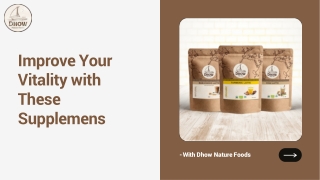 Improve Your Vitality with These Supplements