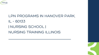 LPN Programs in Hanover Park, IL – 60133 | Nursing School | Nursing Training Ill