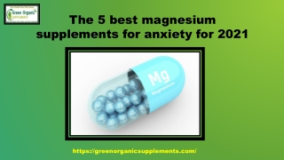 The 5 best magnesium supplements for anxiety for 2021