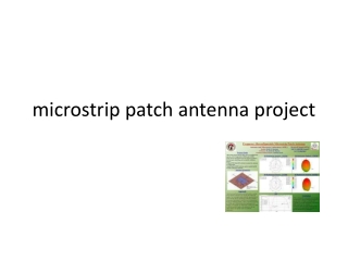 microstrip patch antenna project