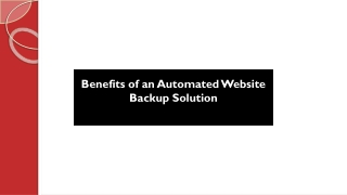 Benefits of an Automated Website Backup Solution