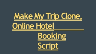 Readymade Best Make MyTrip Clone Script - Scriptstore.in