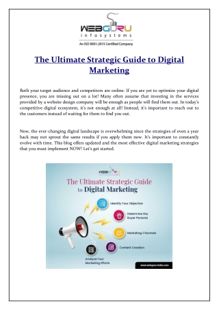 The Ultimate Strategic Guide to Digital Marketing