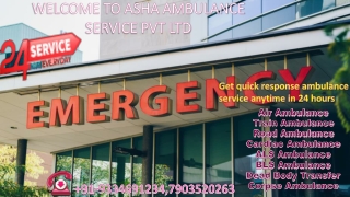 Get the fastest response Ambulance Service in Patna |ASHA