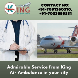 Air Ambulance Service in Patna from King with Medication Help